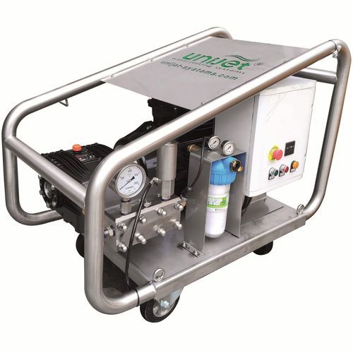 Lavadora de alta pressão de água fria - 1000E15 JET - UNIJET SYSTEMS  - trifásica / móvel / em aço inoxidável