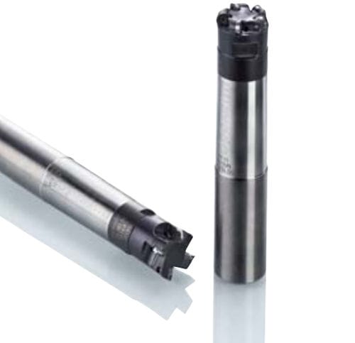 Fresa de dois tamanhos - DUOPLUG® - POKOLM Frästechnik GmbH & Co. KG - com pastilhas de corte / de alta rigidez / para máquina de corte