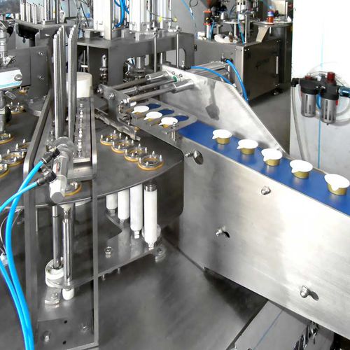 Envasadora-seladora de copos - TEKA4 - Jacopack - controlada por CLP / volumétrica / para produtos cosméticos