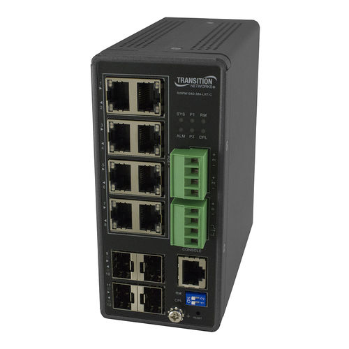 Switch de rede gerenciável - SISPM1040-384-LRT-C - Nom du compte Lantronix - 8 portas / embutido / PoE