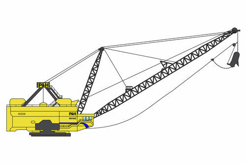 Escavadeira grande - 9010C - KOMATSU FORKLIFT - de esteiras / para mineração / de longo alcance