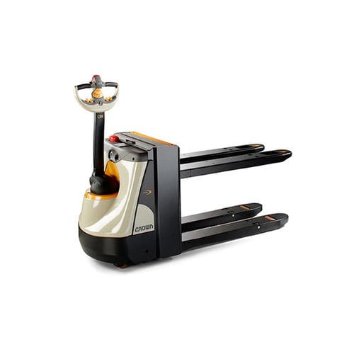 Transpaleteira elétrica - WP 3280-2.0  - CROWN - 24 V / de grande elevação / compacta