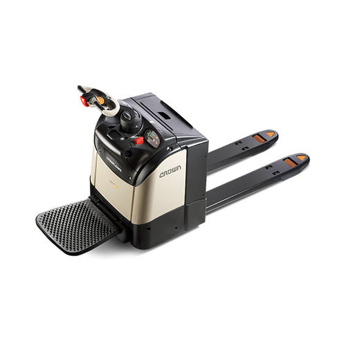 Transpaleteira elétrica - WT 3020-2.0 Series - CROWN - com plataforma / 24 V / para armazém