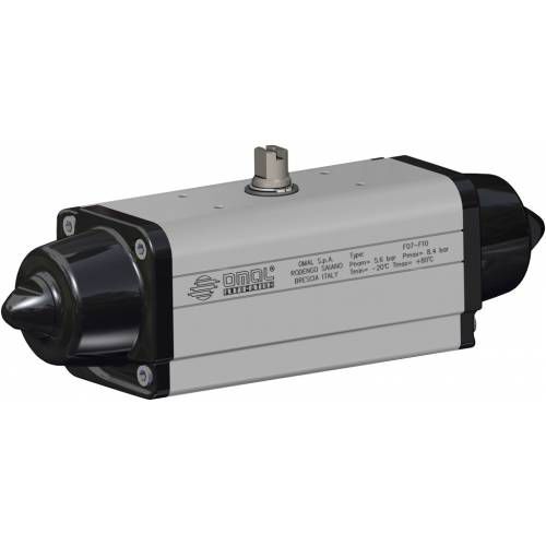 Atuador de válvula pneumático - SR series - OMAL Spa - rotativo / ISO / em alumínio
