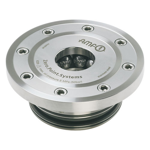 Cilindro de fixação ponto zero de embutir - 6370EARHA - ANDREAS MAIER GmbH & Co. KG (AMF) - hidráulico / rápido / redondo