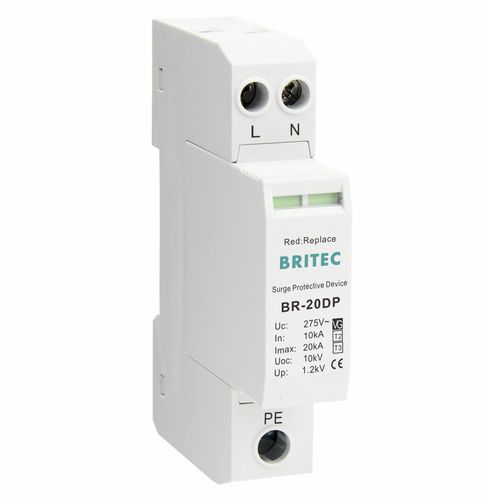 Dispositivo de proteção contra surtos de tipo 3 - BR-20DP 1+1 series - Britec Electric Co., Ltd - classe III / de instalação elétrica / de telesinalização