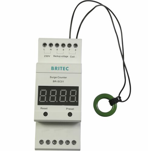 Contador de surtos de tensão - BRSC-01 - Britec Electric Co., Ltd - digital / RS485 / IP20