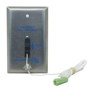 Interruptor de cordinha - CFA 6537  - EDWARDS SIGNALING - bipolar / em aço inoxidável / eletromecânico