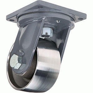 Rodízio giratório - MD series - HAMILTON CASTER - com placa de fixação / para cargas muito pesadas / metálico