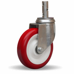 Rodízio giratório - 300 series - HAMILTON CASTER - haste com rosca / com espiga / em aço
