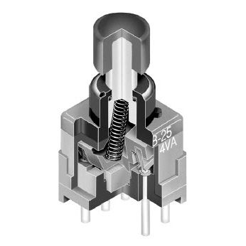 Botão de comando sensível ao toque - BB series - NKK Switches - de mola / eletromecânico / miniatura