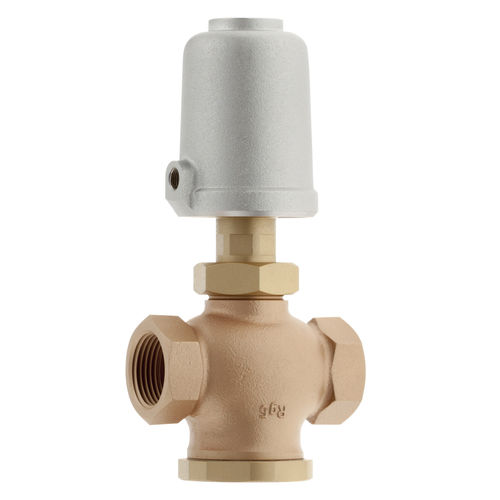 Válvula com acionamento pneumático - 7080  - Schubert & Salzer Control Systems GmbH - para gás / em bronze / de 3 vias