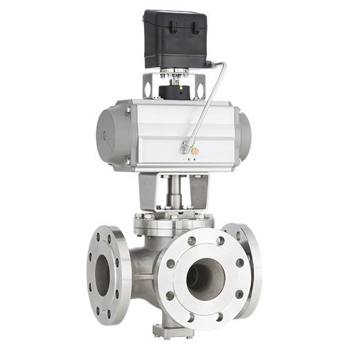 Válvula de esfera - 4080 - Schubert & Salzer Control Systems GmbH - com acionamento pneumático / eletropneumática / de controle de vazão