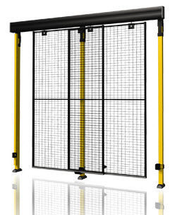 Porta de correr - D24 series - AXELENT - metálica / industrial / para ambiente interno