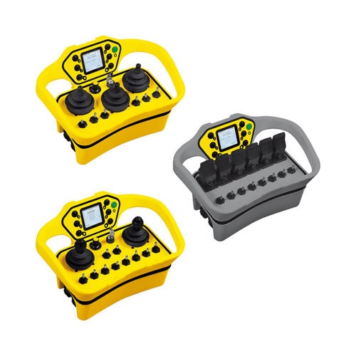 Rádio controle remoto - Moka - Conductix-Wampfler - com botões / com joystick / com interruptor de alavanca