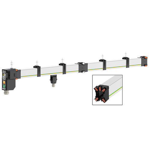 Trilho condutor polos múltiplos - Xline - Conductix-Wampfler - em cobre / isolado / 4 polos