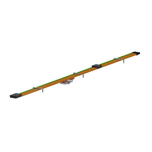Trilho condutor unipolar - Hevi-Bar II - Conductix-Wampfler - em alumínio / para forte potência / modular