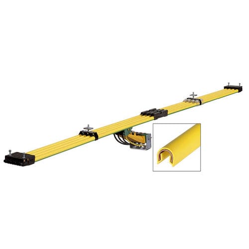 Trilho condutor em material plástico - FlexLine 0811 Series - Conductix-Wampfler - de isolamento / unipolar / fechado