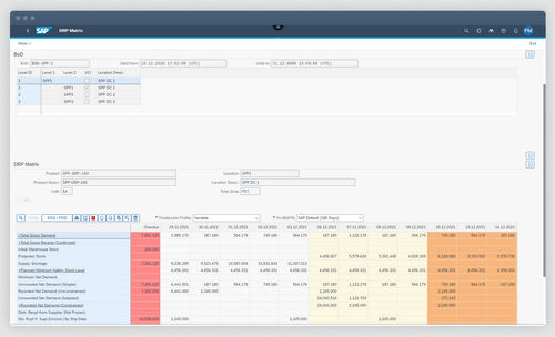 Software de gestão logística - S/4HANA Supply Chain - SAP - de planejamento / de cadeia de abastecimento / de rede