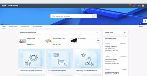 Software de gestão - Ariba Buying and Invoicing - SAP - de análise / de interface / de qualidade