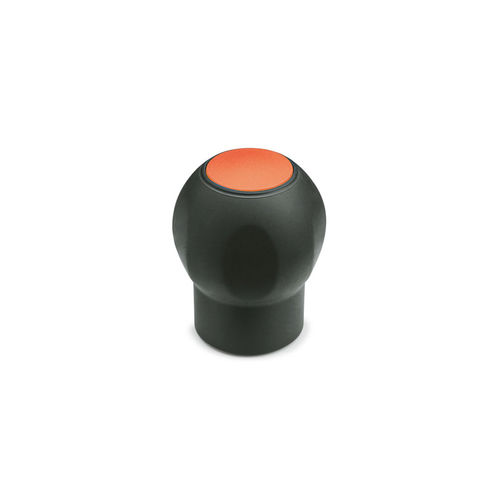 Puxador genérico - EBK-C SOFT - ELESA - em elastômero / bola / ergonômico