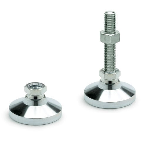 Pé de máquina - LM series - ELESA - em aço inoxidável / em aço / em aço zincado