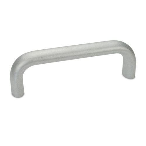 Puxador tipo alça - GN 565 - ELESA - para porta / em aço inoxidável / oval
