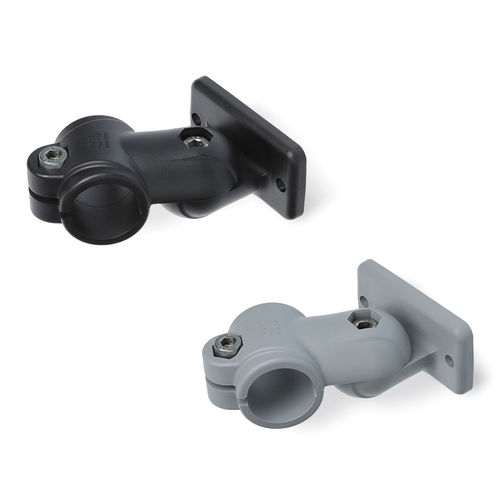Conector de tubos articulado - TCC-TP-PBF - ELESA - em poliamida reforçada com fibra de vidro / para fixação na parede
