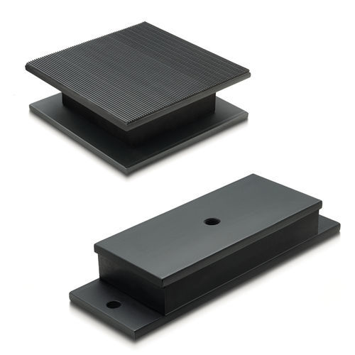 Isolador de vibração retangular - AVR - ELESA - em aço zincado / em borracha