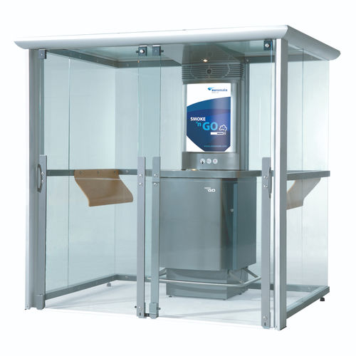 Cabine para fumadores - Smoke ‘n Go series - Euromate - de ar limpo / pública / para estabelecimento do setor terciário