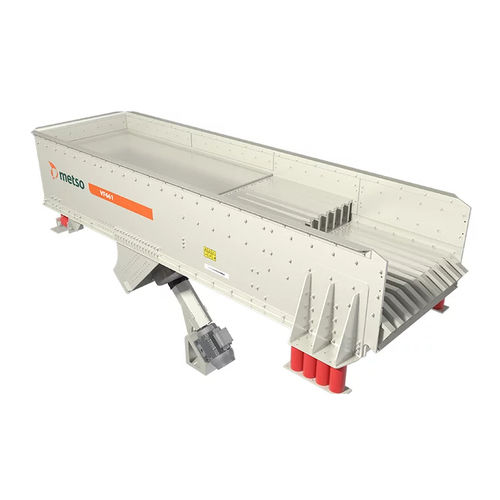 Alimentador vibratório - VF series - Metso Corporation - com peneiramento prévio / móvel / industrial