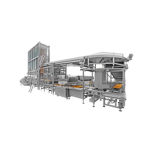 Máquina de produção de muffins automática - Alimec - controlada por CLP / com dosadora / de grande capacidade