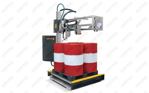 Envasadora automática - LD 304 LCM.PU - Aymaksan Ayla Makina San. A.S. - de tambores / para líquidos / de acionamento pneumático