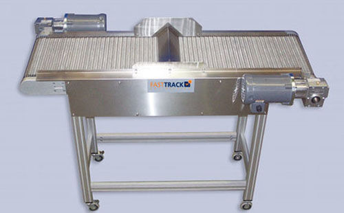 Transportador de esteira - Fasttrack Engineering Propriety Limited - de esteira metálica / invertido / duas esteiras