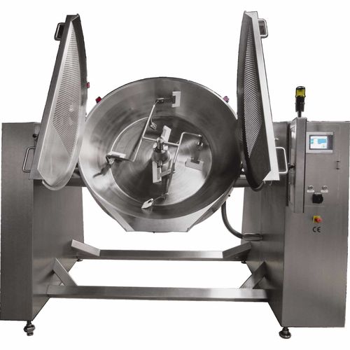 Fritadeira industrial com ajuste de inclinação - WOK 400 - Glass GmbH & Co. KG - contínua / de carne / para pescado