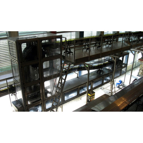 Transportador de corrente - Gronemeyer Maschinenfabrik GmbH & Co. - para garrafas PET / para vidro / em aço inoxidável