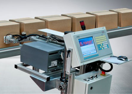 Impressora-aplicadora de etiquetas de etiquetas / rótulos adesivos - Eticode 600 series - IBERTOPJET, S.L. - para aplicação lateral / para aplicação na parte superior / para embalagens
