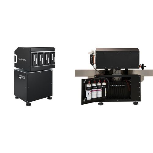 Máquina de impressão de jato de tinta UV - V6 color - LIMITRONIC  - para papel / para têxteis / para embalagens
