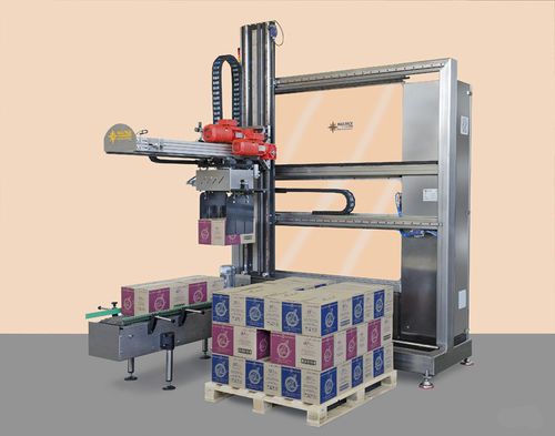 Paletizador de caixas - MINIPAL 20-C - MAS PACK - camada por camada / para encomendas / funcionamento vertical