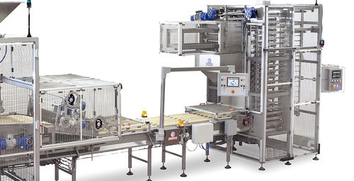 Sistema de carga e descarga de cremalheiras - Minipan S.r.l. Food Processing Machines - automático