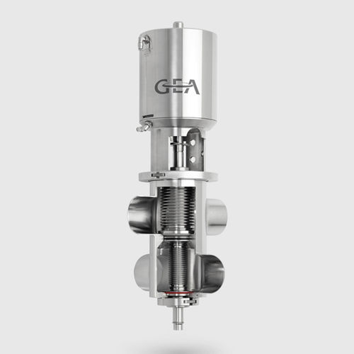 Válvula com acionamento pneumático - Aseptomag® LV  - GEA Procomac S.p.A. - à prova de mistura / de bloqueio / de processo