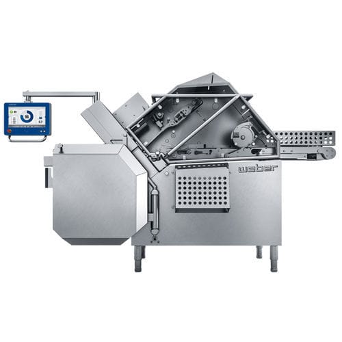 Fatiador de carne - 702 series - Weber Maschinenbau - automático / com disco de corte / em aço inoxidável
