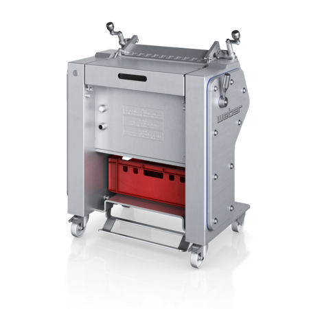 Descouradeira para presunto - ASP 560 D - Weber Maschinenbau - de ombro / automática