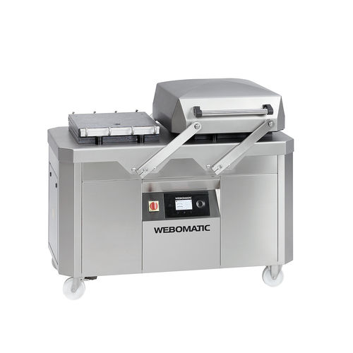 Máquina embaladora semiautomática - duoMAT series - WEBOMATIC - a vácuo / de câmara dupla / para produtos alimentares