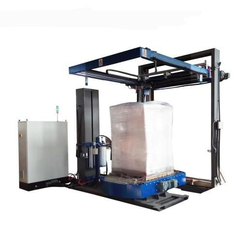 Envolvedora com plataforma giratória - T1800FZ-PL-FM - SHANDONG  SINOLION  MACHINERY  CORP  LTD - automática / de paletes / com sistema de cobertura superior por película
