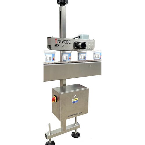 Tampadora linear - Mini-Press 2 - Travtec Group - de pressão / automática / para bebidas