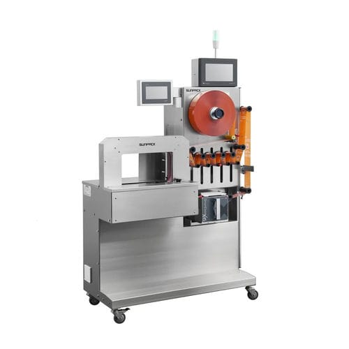 Máquina cintadora automática - WK06-75C3-MRQ - DONGGUAN XUTIAN MACHINE CO.LTD. - com cintas OPP / com impressora / com cinta de papel