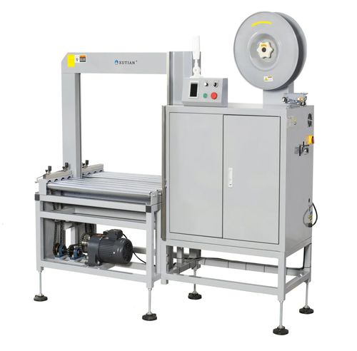 Máquina de arquear automática - Q8YA - DONGGUAN XUTIAN MACHINE CO.LTD. - para encomendas / para fitas em polipropileno / 220 V monofásica