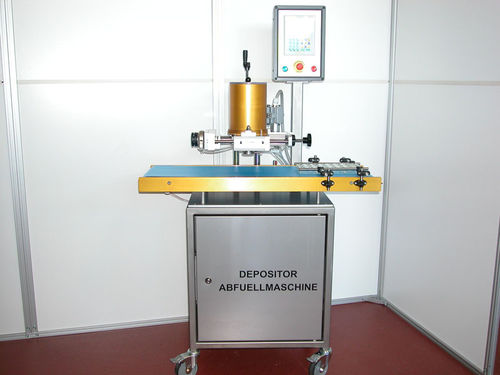 Envasadora semiautomática - depositor D03 - ZUM WALD Maschinen- & Apparatebau - de potes / para pequenos produtos de chocolate / volumétrica