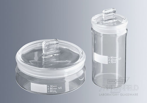 Garrafa de pesagem - 10 - 80 ml - Paul Marienfeld GmbH & Co. KG - em vidro borossilicato